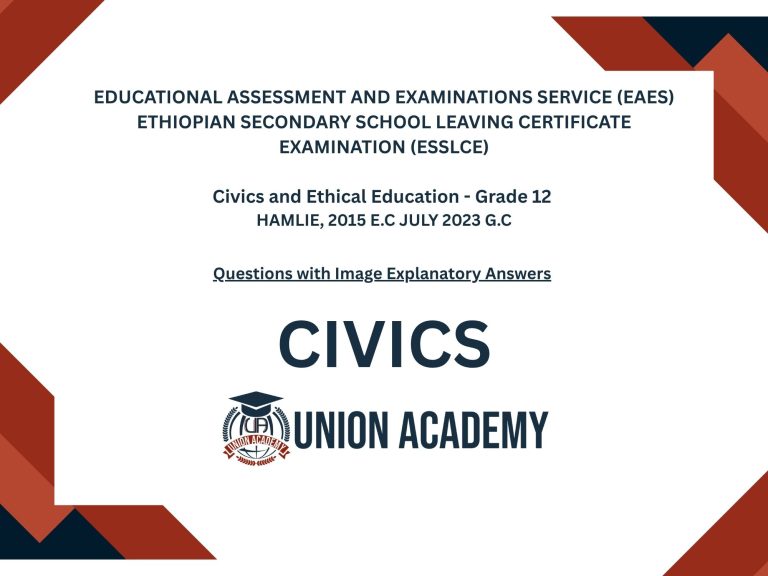 Ethiopia Grade 12 Civics: Quiz (EAES) (Copy 2) (Copy 1)